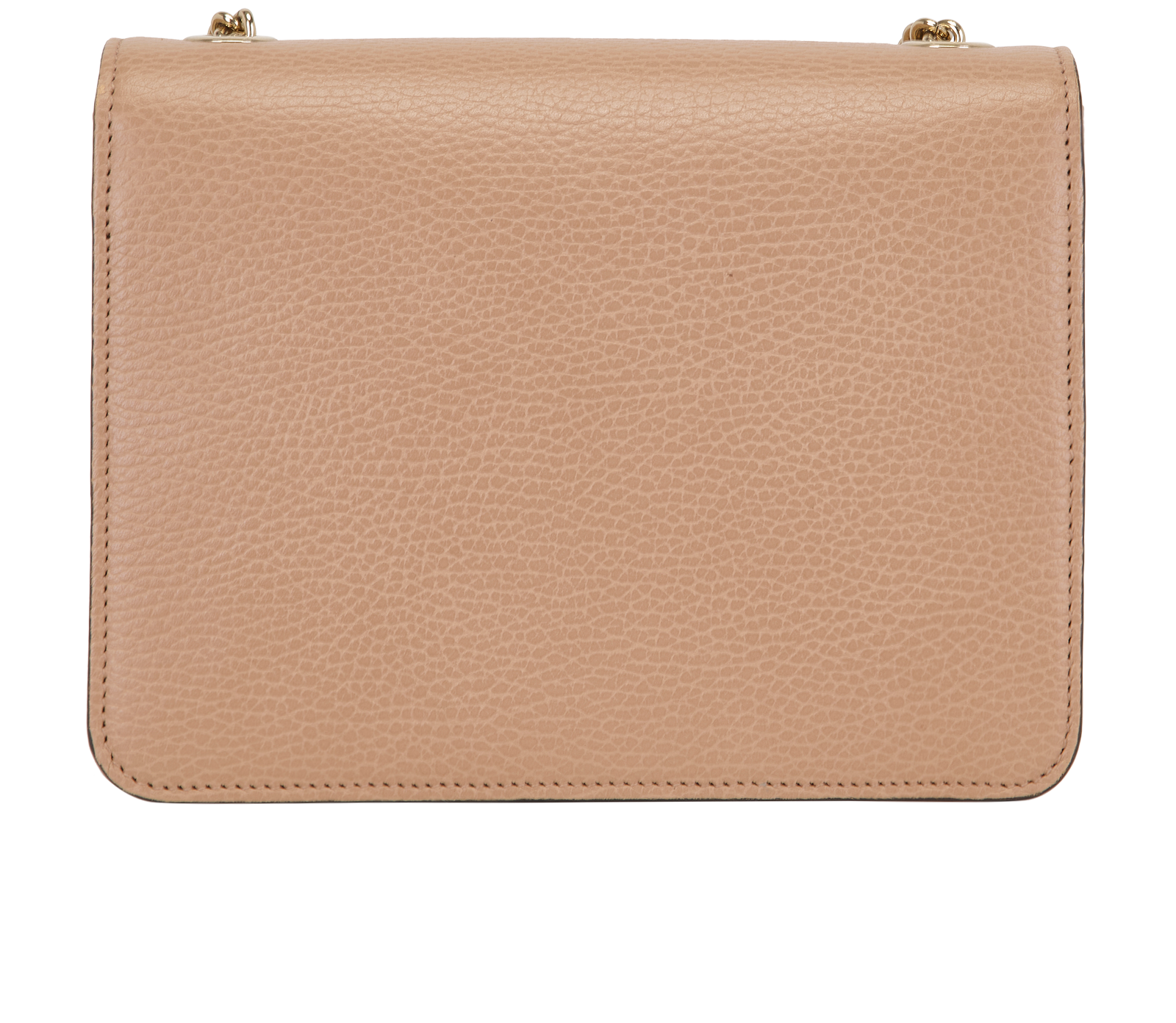 Small Interlocking G Shoulder Bag, &pound;520, Handbags, Beige, Leather, Back view